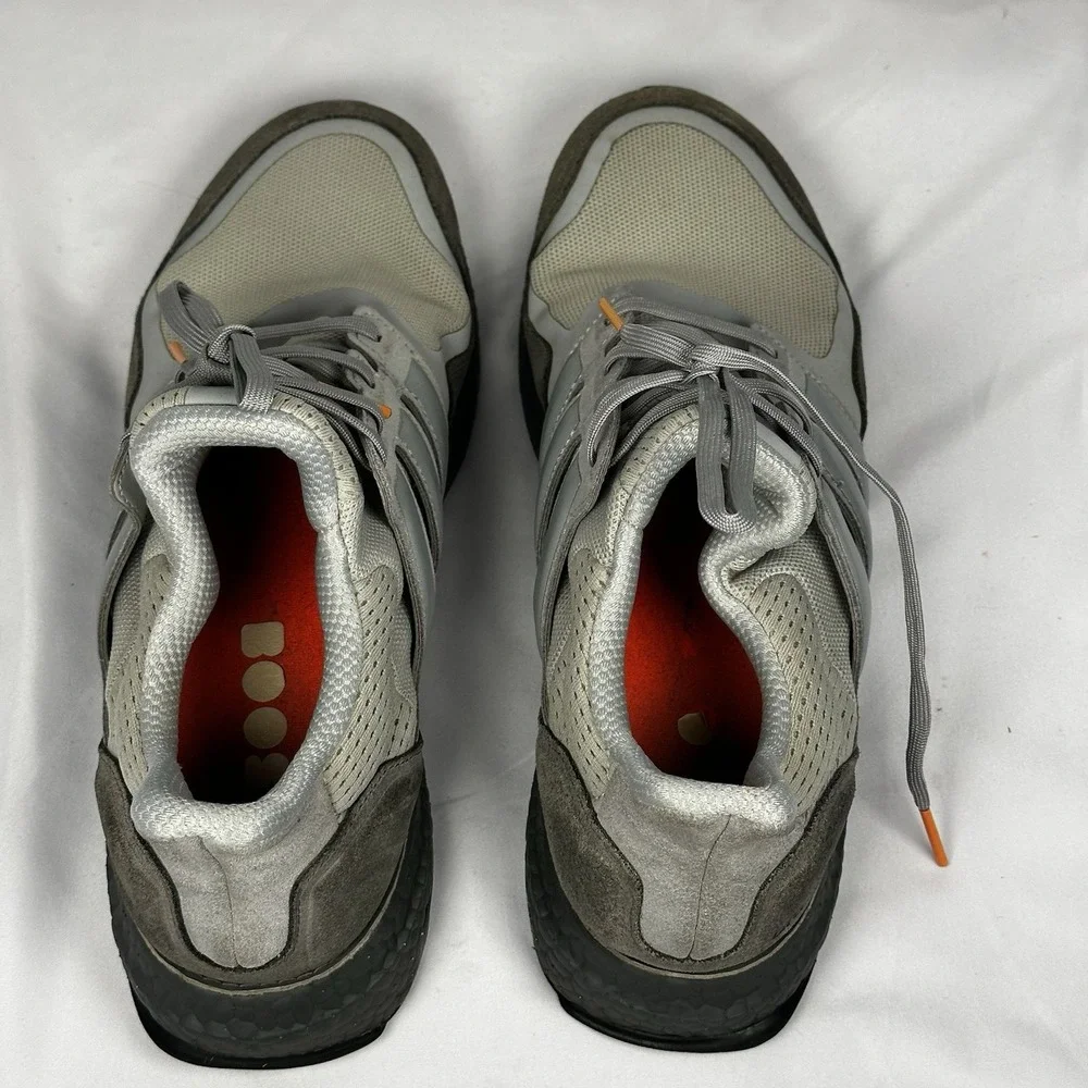 Adidas Ultraboost S&L Suede Leather Light‎ Granite Gray EF2026 Men's Size 10